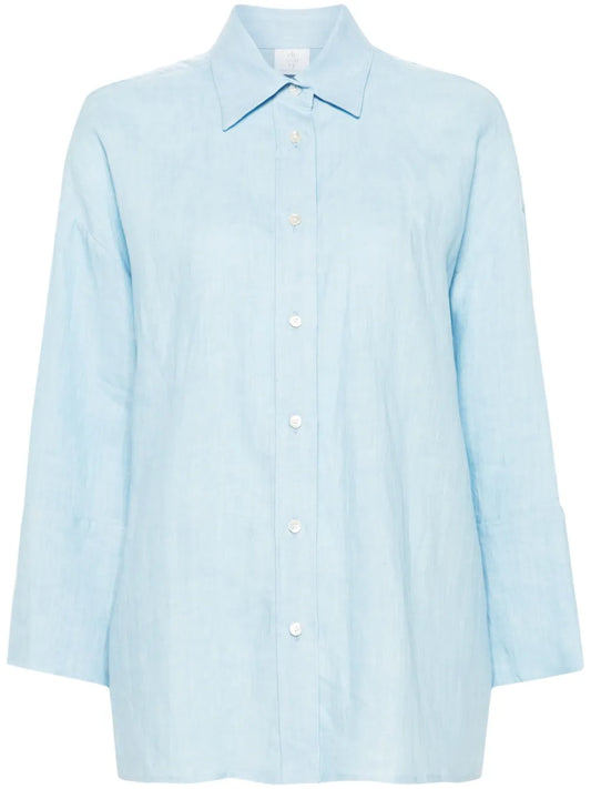Linen Drop-Shoulder Shirt