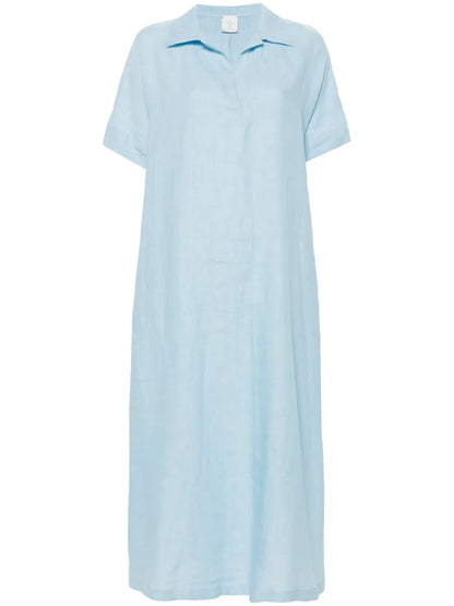 Linen Shift Maxi Dress