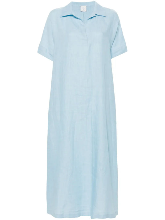 Linen Shift Maxi Dress