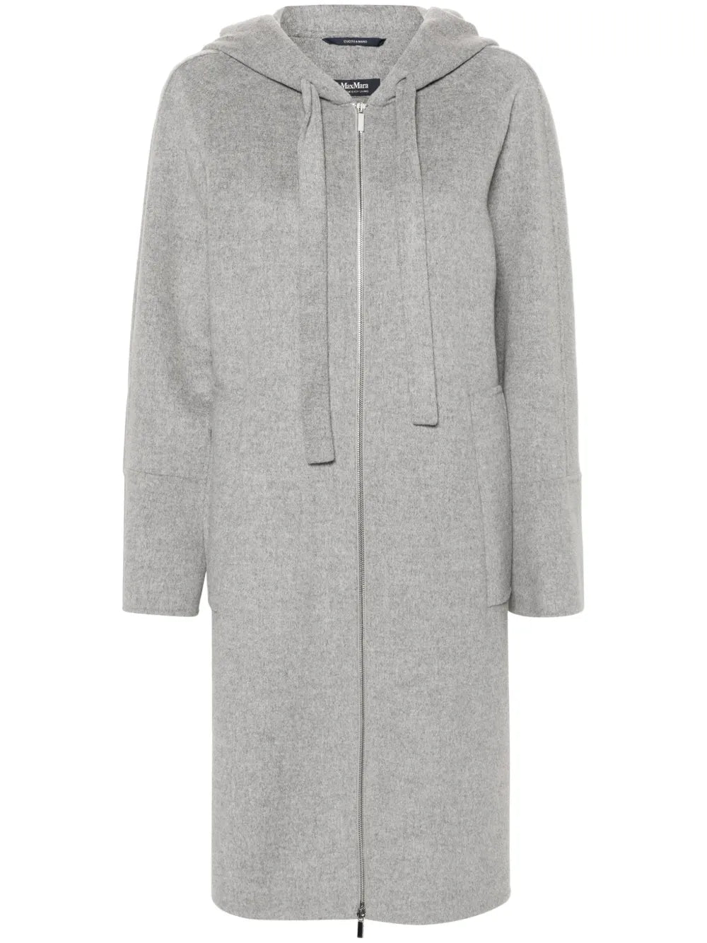Virgin Wool Hooded Coat