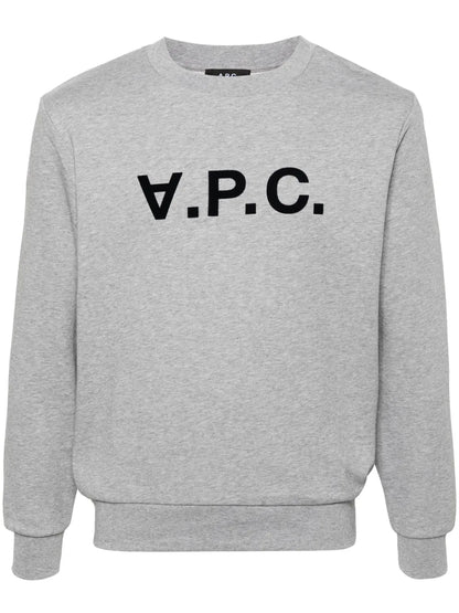 Flocked-Logo Cotton Sweatshirt