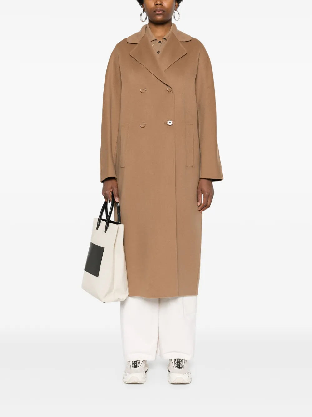 Double-Breasted Virgin Wool Coat