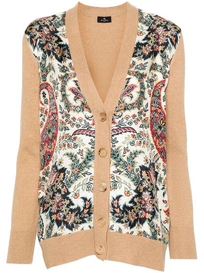 Floral-Print Cardigan