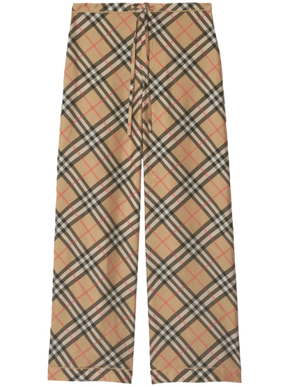 Nova Check Silk Pyjama Trousers