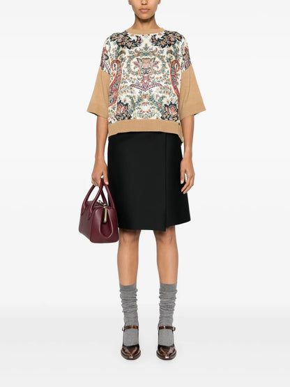 Floral-Print Jumper