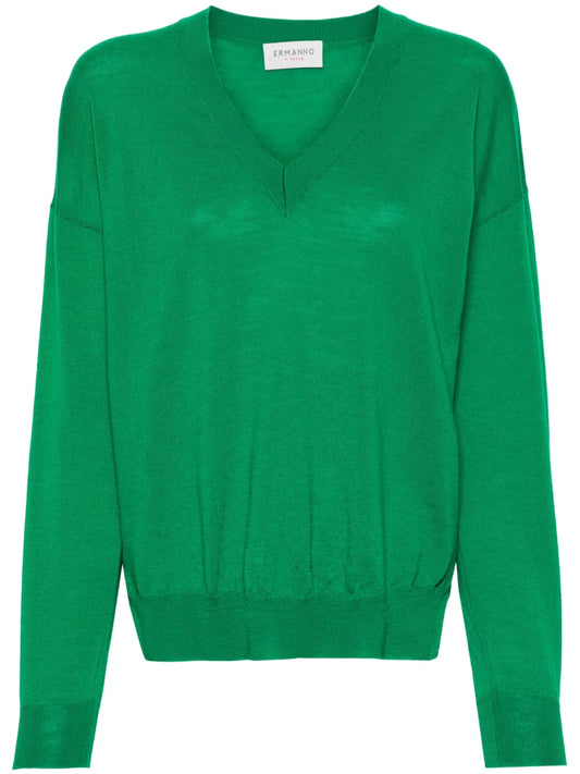 V-Neck Wool Jumper