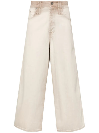 Cropped Straight-Leg Trousers