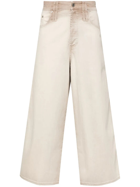 Cropped Straight-Leg Trousers