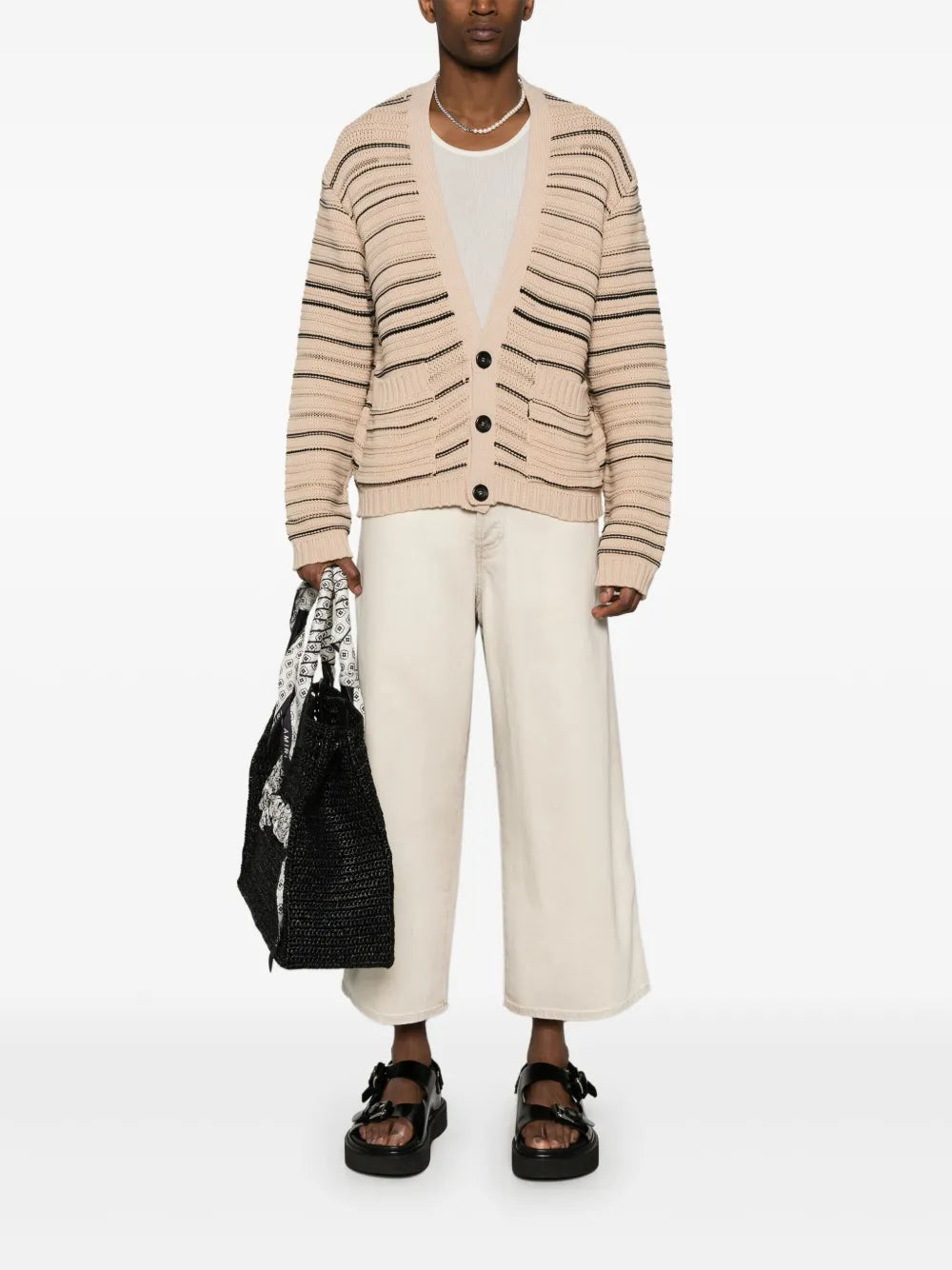 Cropped Straight-Leg Trousers