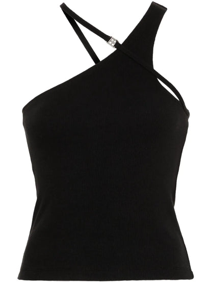 Score Asymmetric Ribbed Tank Top