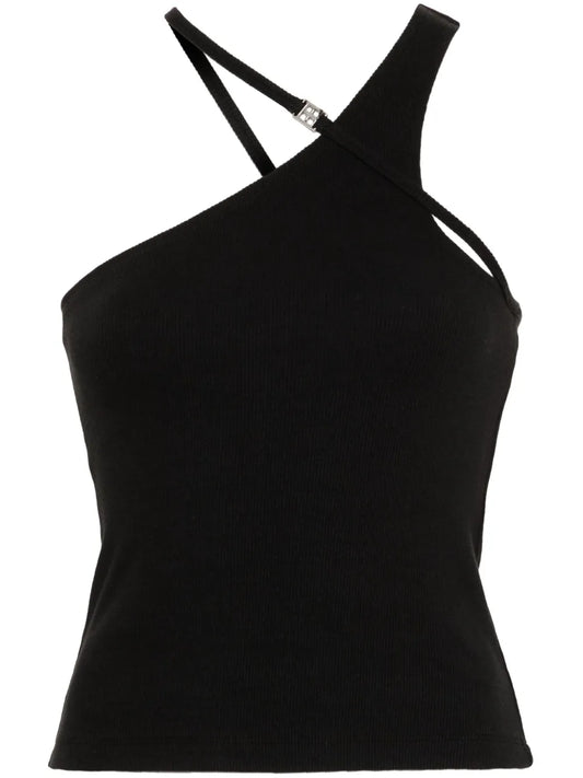Score Asymmetric Ribbed Tank Top