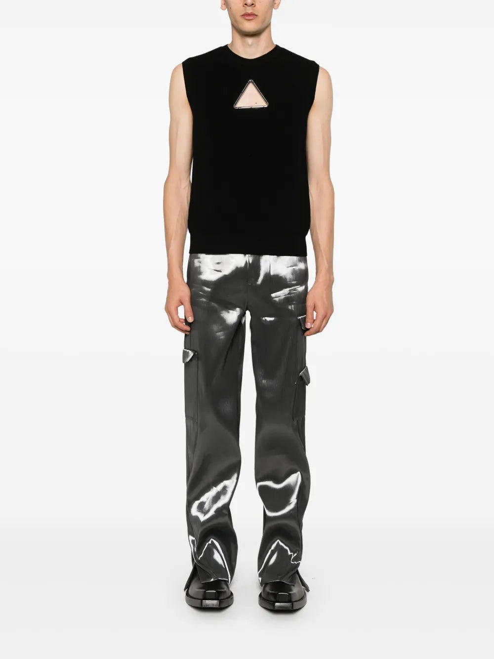 Triangle Sleeveless Knitted Top