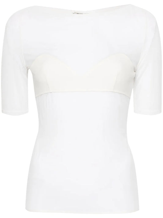 Triangle-Bra Jersey T-Shirt