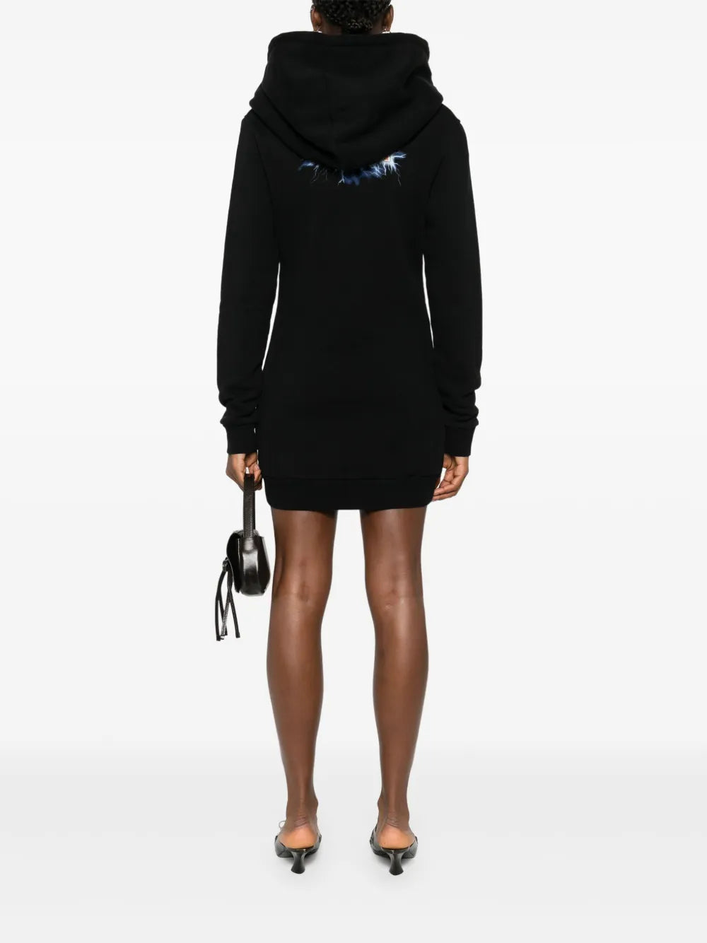 Graphic-Print Hoodie Mini Dress