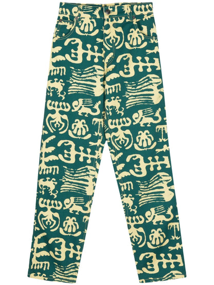 Art Logo-Patch Jeans