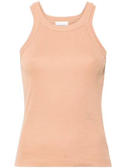 Logo-Embroidered Ribbed Tank Top