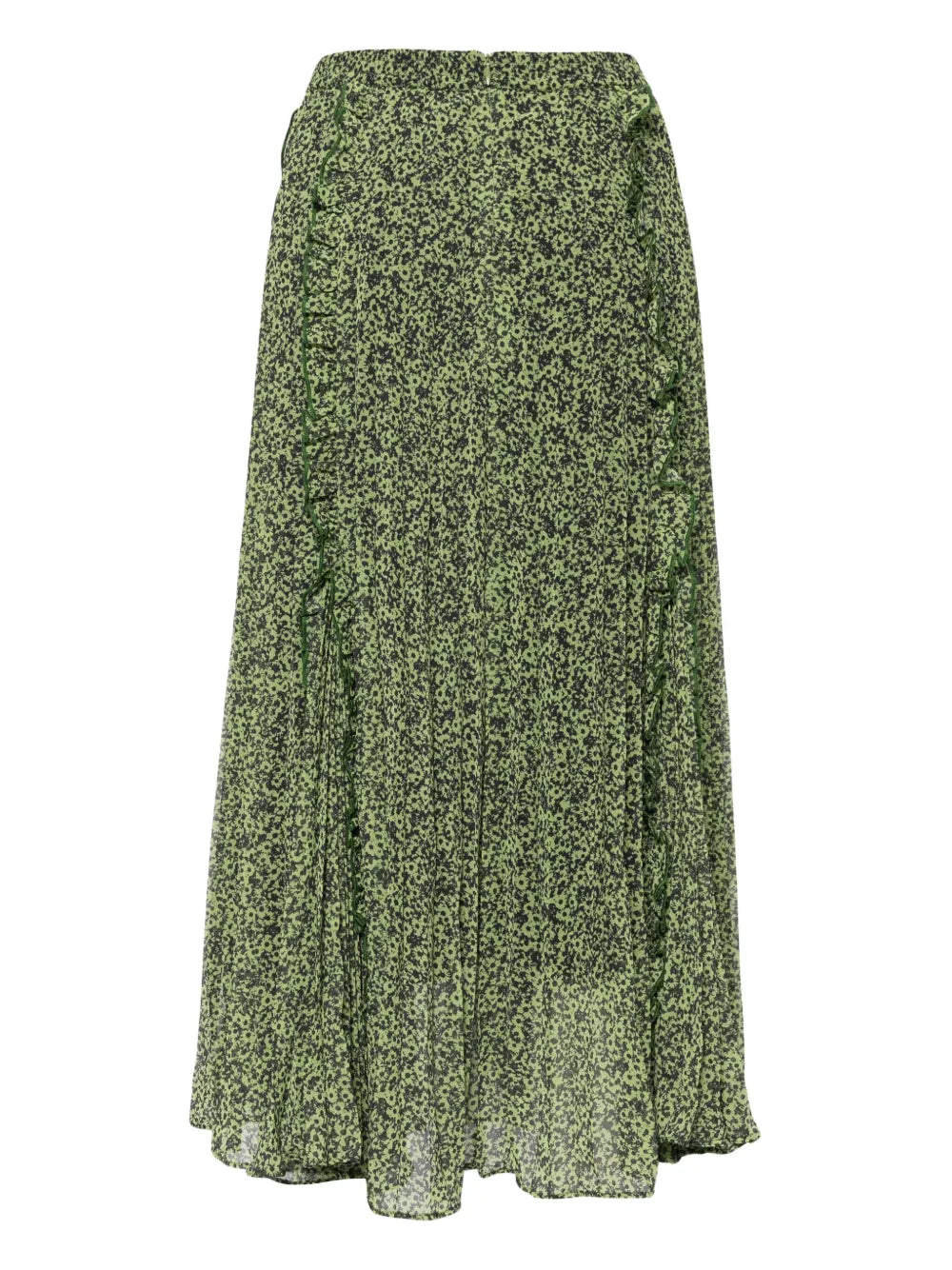 Daisy Print Ruffle Edged Skirt