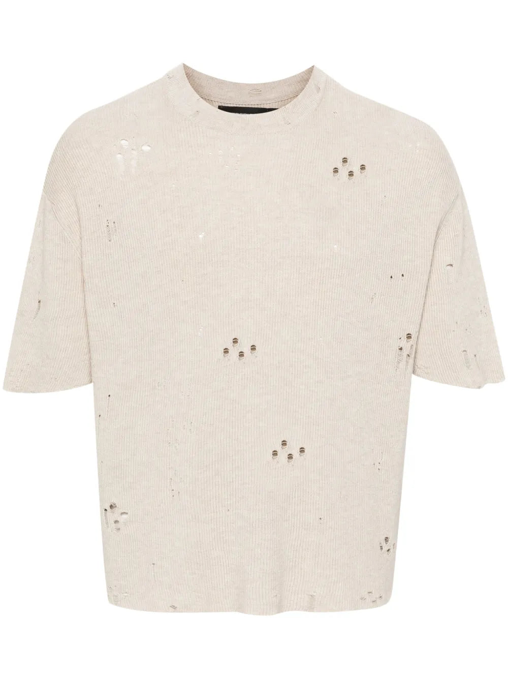 Distressed Knitted T-Shirt