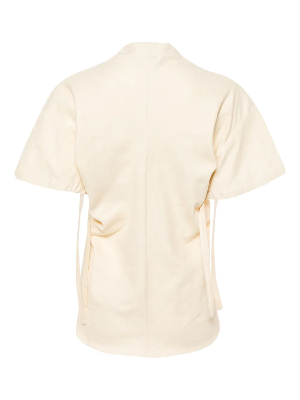 V-Neck Canvas Blouse