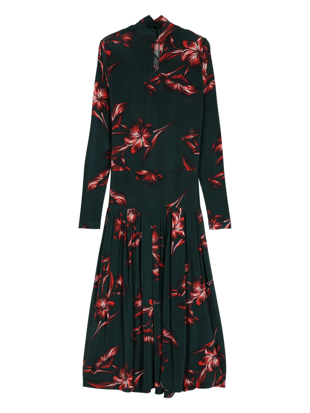 Cafe Muller Floral-Print Midi Dress