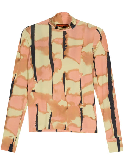 Abstract-Print Jersey T-Shirt