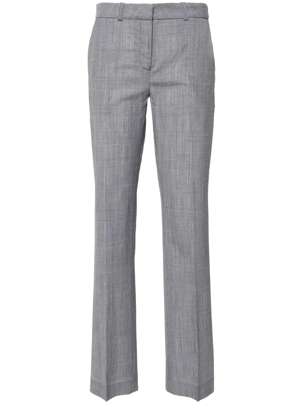 Check-Pattern Tailored Trousers