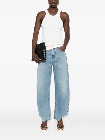 Logo-Embroidered Ribbed Tank Top
