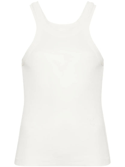 Logo-Embroidered Ribbed Tank Top