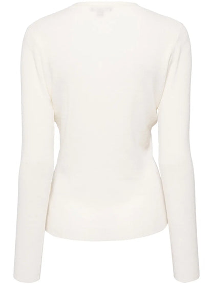 Long-Sleeve Ribbed-Knit Cardigan