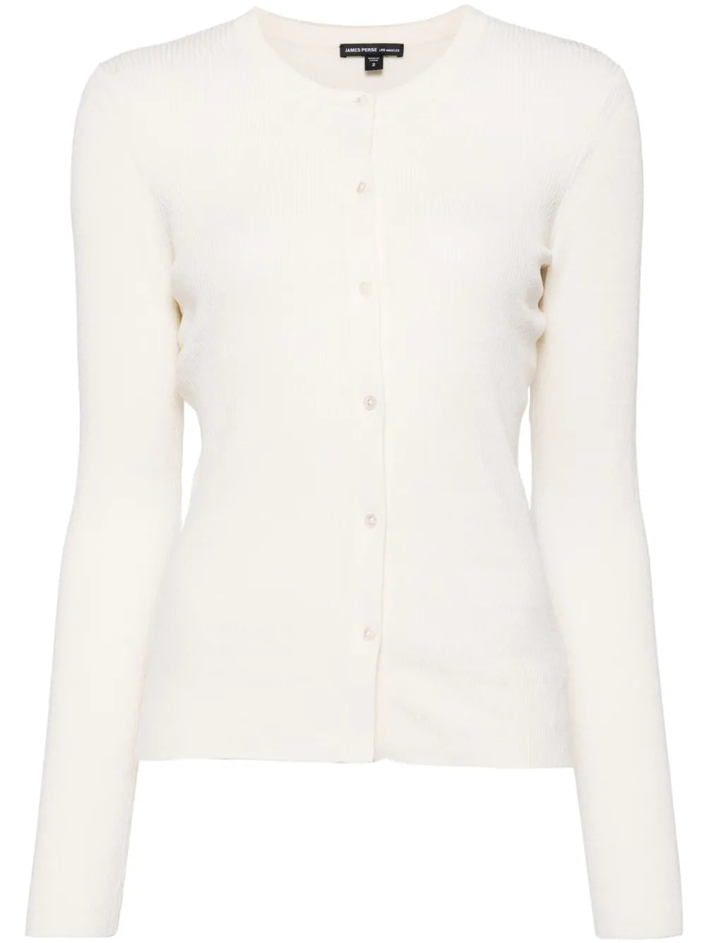 Long-Sleeve Ribbed-Knit Cardigan