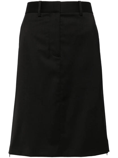 Straight Wool Skirt