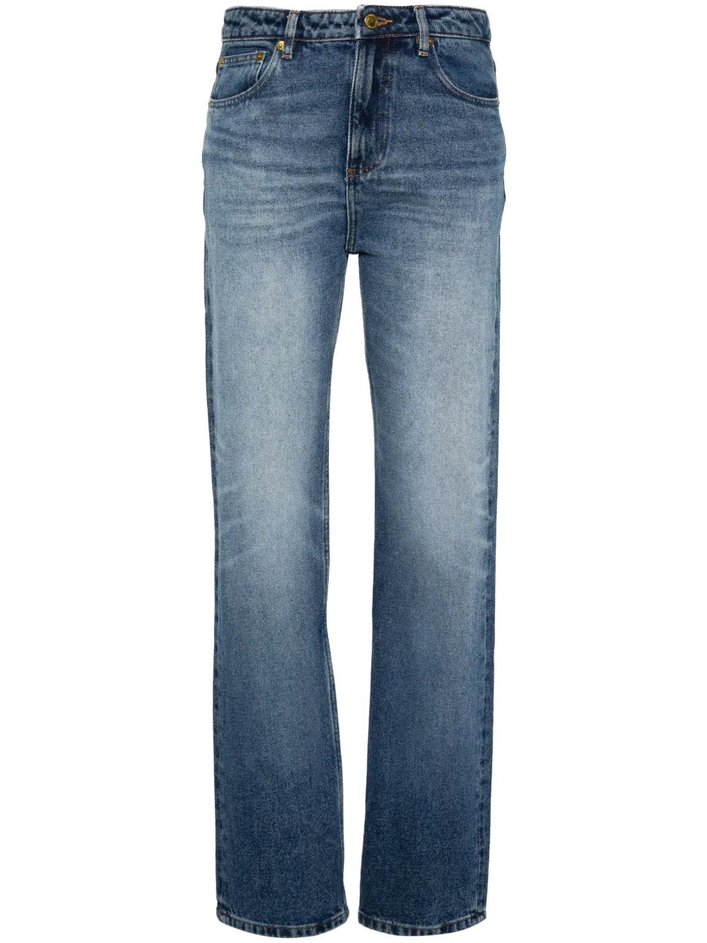 Kylie Mid-Rise Straight-Leg Jeans
