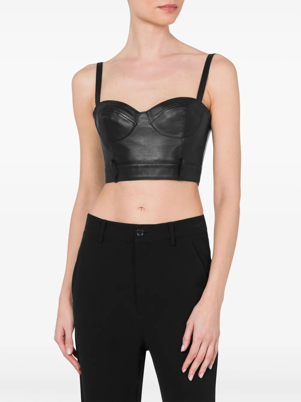 Sheepskin Bustier Top