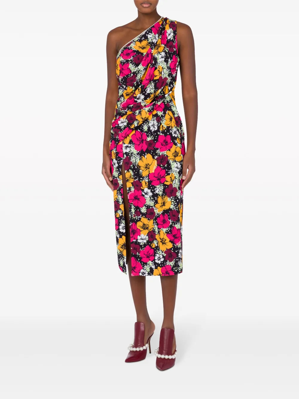 One Shoulder Midi Dress