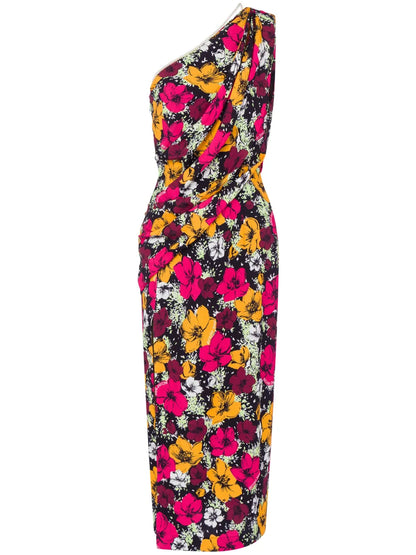 One Shoulder Midi Dress