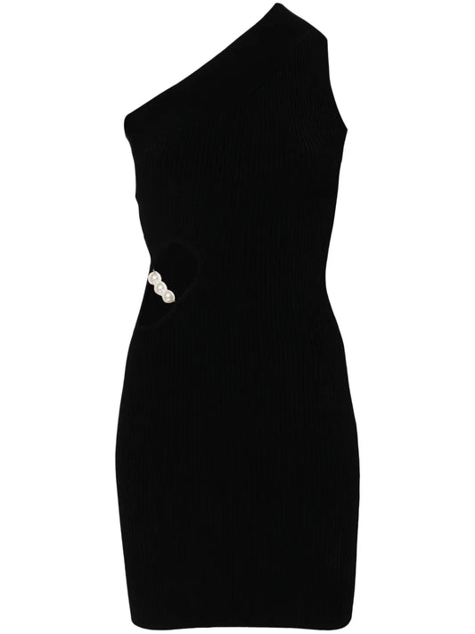Faux-Pearl Detailing Dress