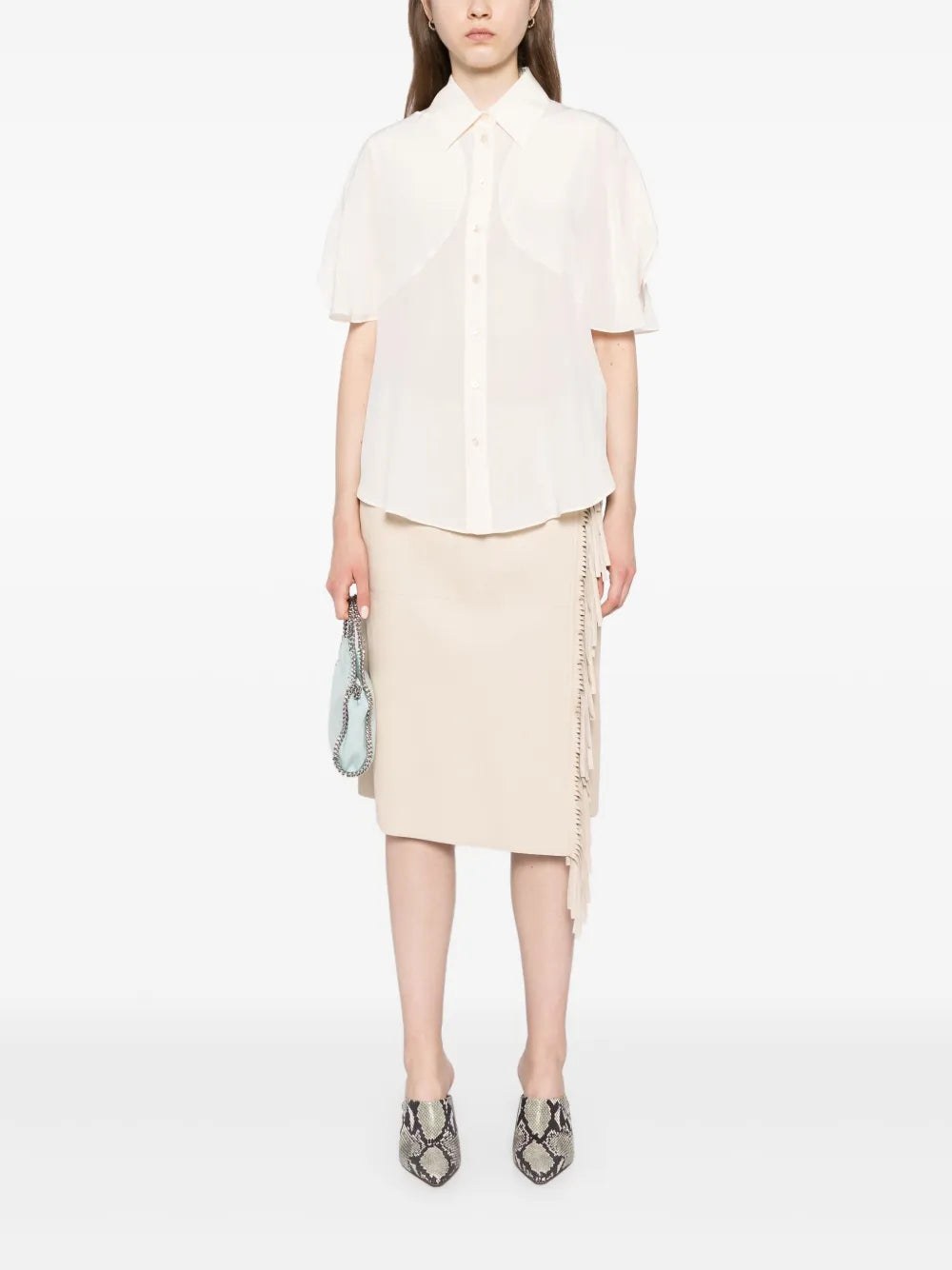 Buttoned-Up Silk Shirt