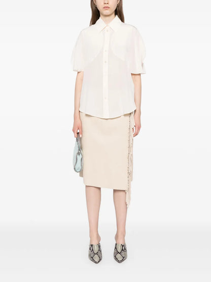 Buttoned-Up Silk Shirt