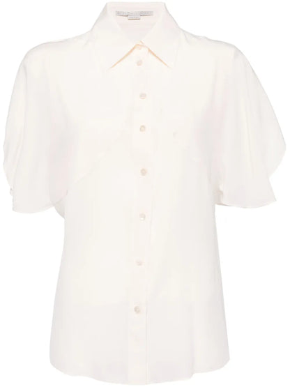 Buttoned-Up Silk Shirt