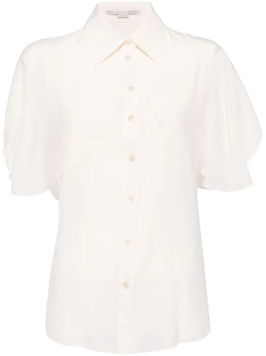 Buttoned-Up Silk Shirt