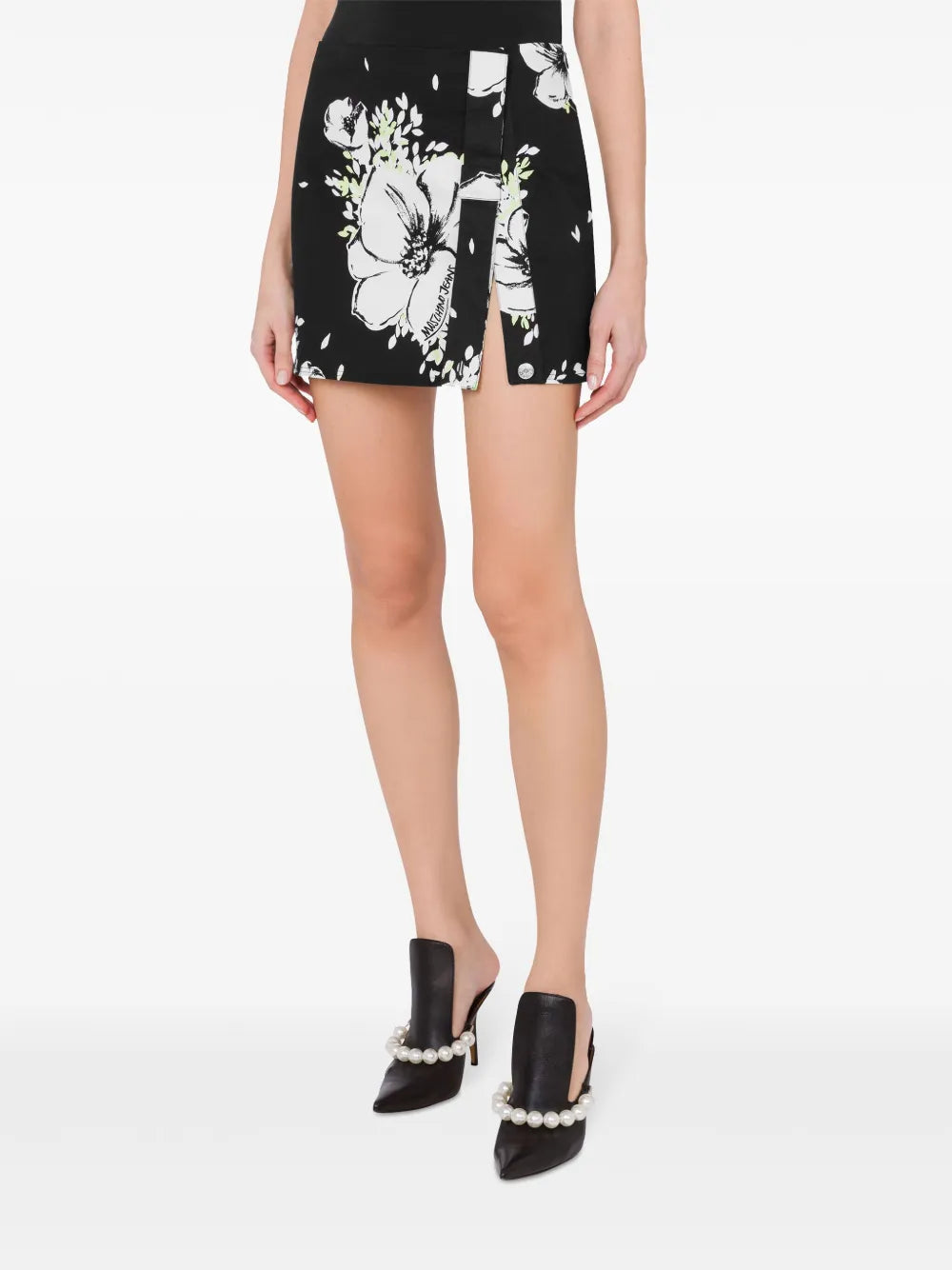 Cotton Blend Mini Skirt
