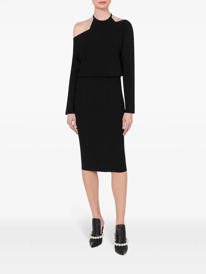 Asymmetric Neck Dress