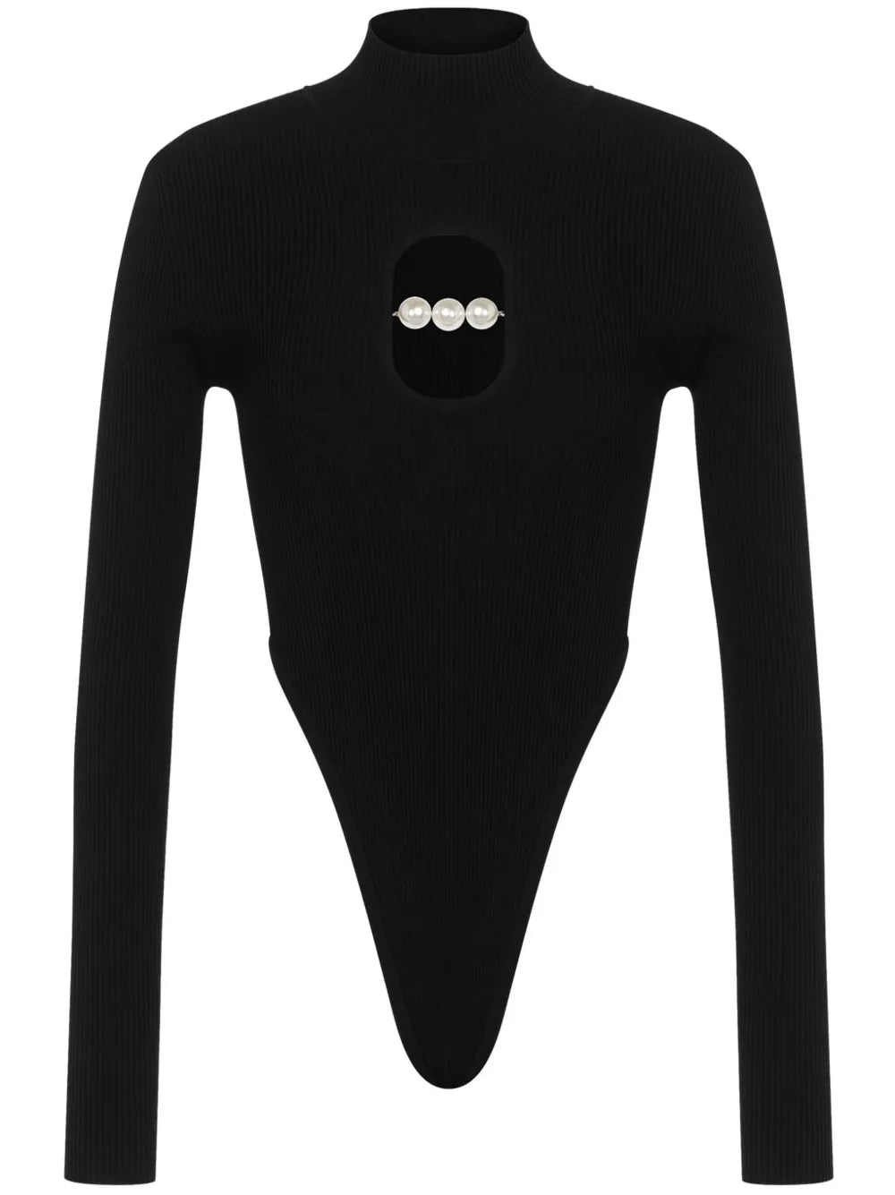 High Neck Cut-Out Bodysuit