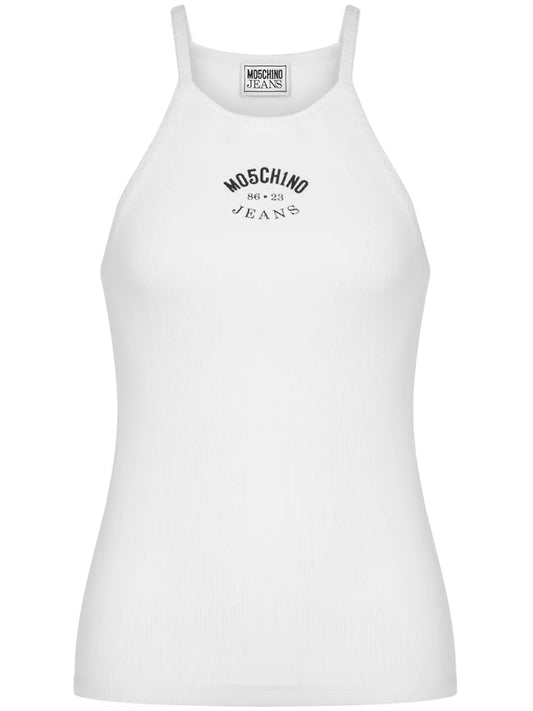 Cotton Blend Logo Tank Top