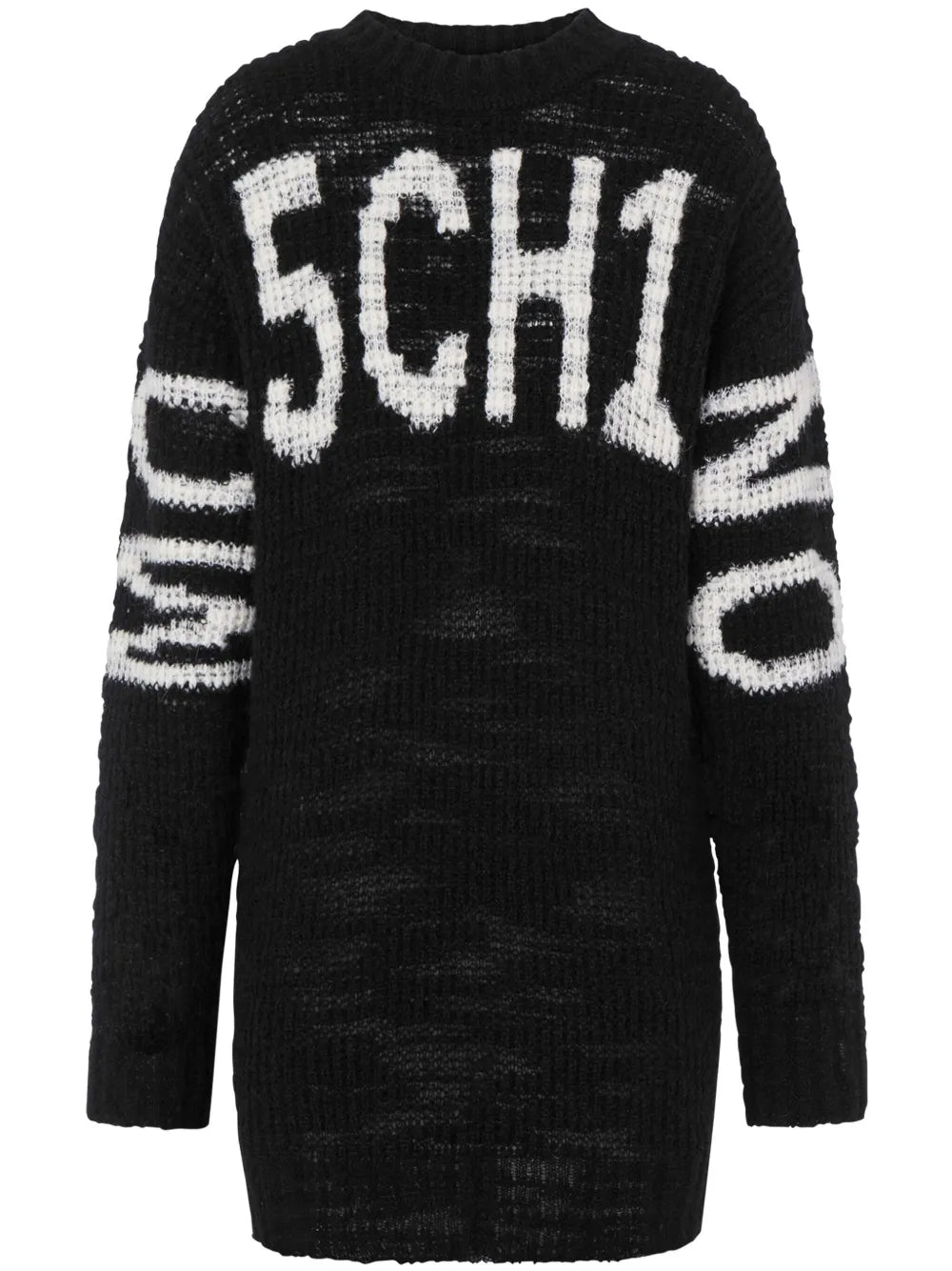 Logo Lettering Knitted Dress