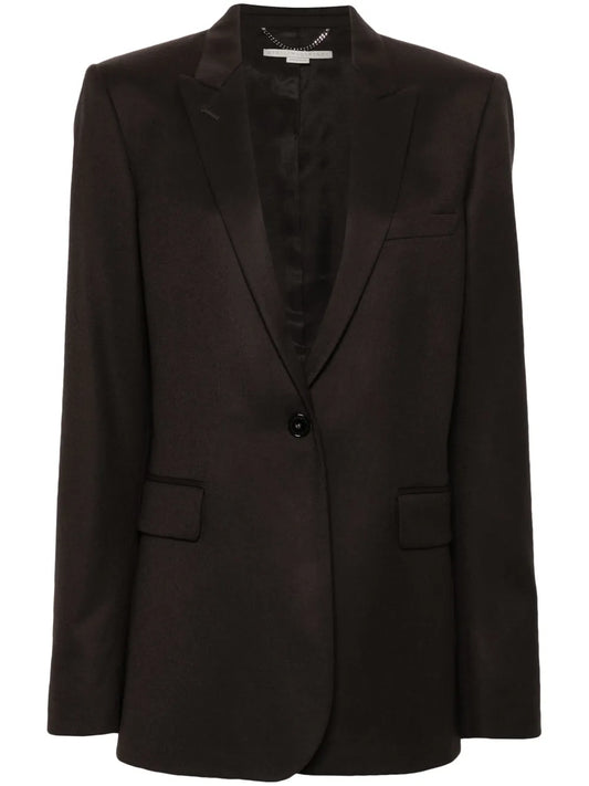 Single-Breasted Wool Blazer