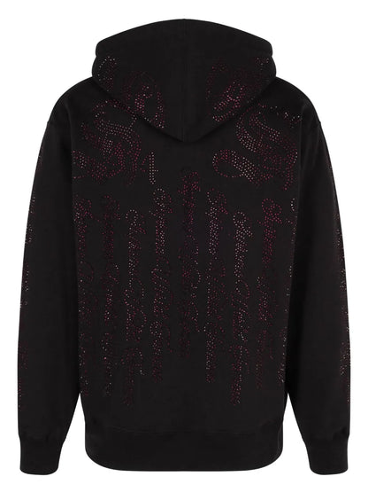 Crystal-Embellished Hoodie