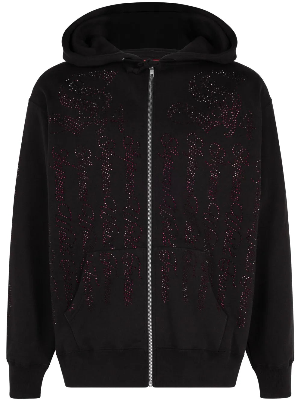 Crystal-Embellished Hoodie