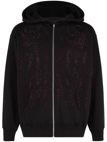 Crystal-Embellished Hoodie