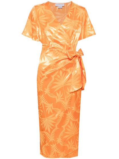 Vienna Palm Print Dress
